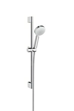 Hansgrohe Crometta 100 - Vario Glijstangset, 4jet, Douchestang 650 Mm, Wit/chroom 26651400