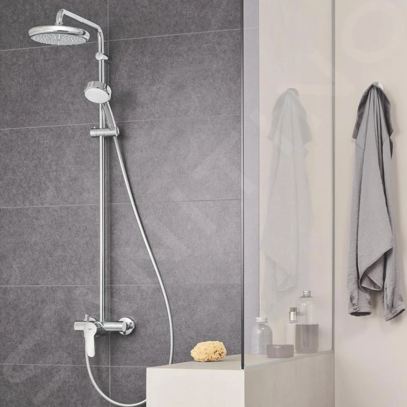 Grohe Tempesta Cosmopolitan - Douchesysteem 210 Met Opbouw Douchekraan, Chroom 26224001 7 Grohe Tempesta Cosmopolitan - Douchesysteem 210 Met Opbouw Douchekraan, Chroom 26224001 - Afbeelding 5