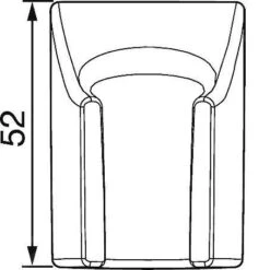 Hansa Living - Douchehouder, Chroom 44450100 -Douche Uitrusting 823852f9e3f2e33c6eaa13f0