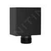 Kielle Accessoires - Wandaansluitbocht, Mat Zwart 20918004 -Douche Uitrusting 824ac43ff68f8a97f0b78d4e