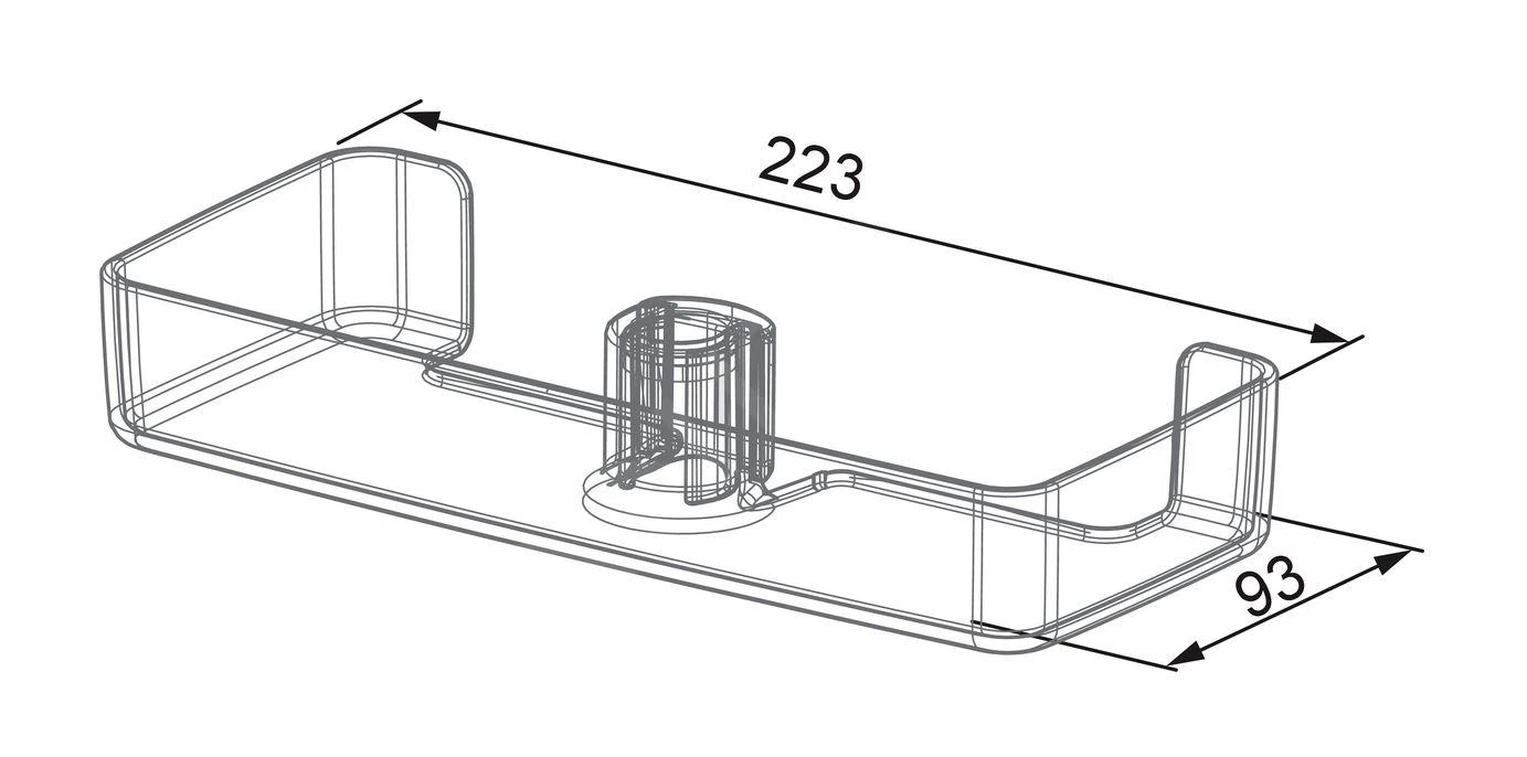 Hansa Basicjet - Zeepschaal, Transparant 44730100 5 Hansa Basicjet - Zeepschaal, Transparant 44730100 - Afbeelding 3