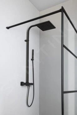 Sapho Dimy - Doucheset 250x250 Mm Met Thermostaat, Mat Zwart DM322BL -Douche Uitrusting 83caf5c0130d1797fe7a7344