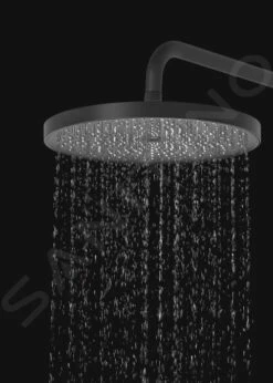 Kielle Aura - Hoofddouche 260, 1 Straalsoort, Douchearm 350 Mm, Mat Zwart 20102SE4 -Douche Uitrusting 87128c1e4b029dab9cb34517