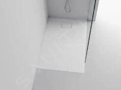 Sapho Acora - Douchebak 1200x800 Mm, Gegoten Marmer, Decor Witsteen AC004 -Douche Uitrusting 87e98333b27a5d862d5fe9fb