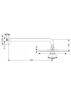 Hansgrohe Raindance - Hoofddouche 240, 1 Straalsoort, Douchearm 390 Mm, Chroom 27474000 9 Hansgrohe Raindance - Hoofddouche 240, 1 Straalsoort, Douchearm 390 Mm, Chroom 27474000 -Douche Uitrusting 8c338294f671640e2f91b2fc