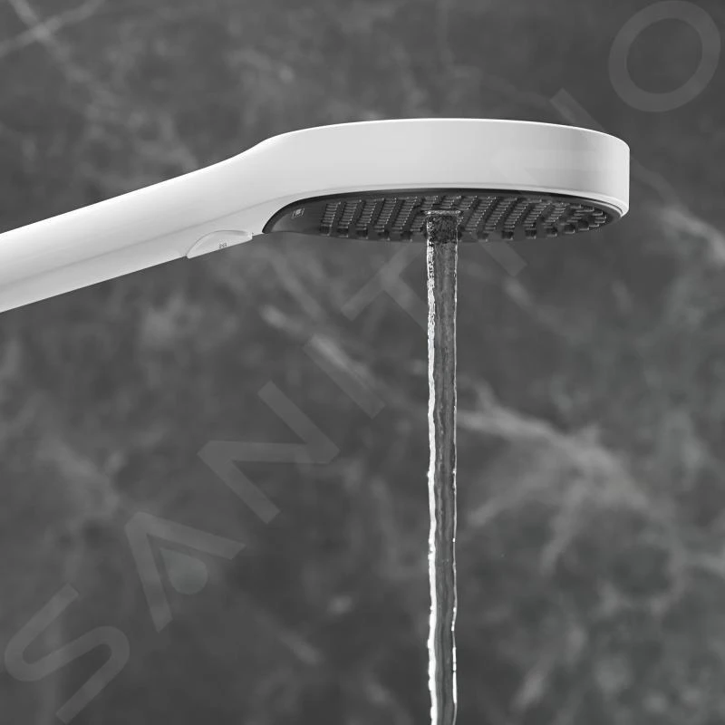 Hansgrohe Rainfinity - Handdouche 130, 3jet, EcoSmart, Mat Wit 26865700 6 Hansgrohe Rainfinity - Handdouche 130, 3jet, EcoSmart, Mat Wit 26865700 - Afbeelding 4