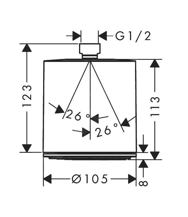 Hansgrohe Pulsify - Hoofddouche 105, 1jet, EcoSmart, Chroom 24132000 4 Hansgrohe Pulsify - Hoofddouche 105, 1jet, EcoSmart, Chroom 24132000 - Afbeelding 2