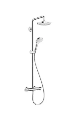 Hansgrohe Croma Select E - Showerpipe 180 Doucheset Met Thermostaat, 2 Jet, Ecosmart 9l/min, Wit/chroom 27257400
