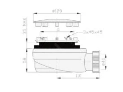 Lansanit Accessoires - Douchesifon Laag, 90 Mm, Chroom LITEX-SIFON-90N -Douche Uitrusting 9a3cfe9b01b6f55278937842