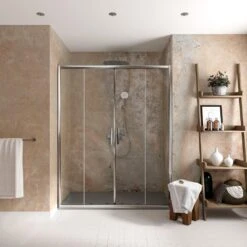 Ideal Standard Connect 2 - Schuifdeuren, 4-delig, 1500 Mm, Silver Bright/helder Glas K9281EO -Douche Uitrusting 9a6cf7c02475ad265932687e 1