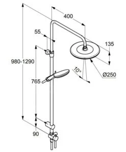 Kludi Freshline - Doucheset Dual Shower System, Chroom 6709005-00 -Douche Uitrusting 9ea7e62dd14ac35ced303e01