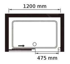 Lansanit LitIN Vati - Douche Schuifdeur 1200 Mm, Glanzend Aluminium/helder Glas SR12-6-190-C -Douche Uitrusting a038e261d024bb9778860f0d