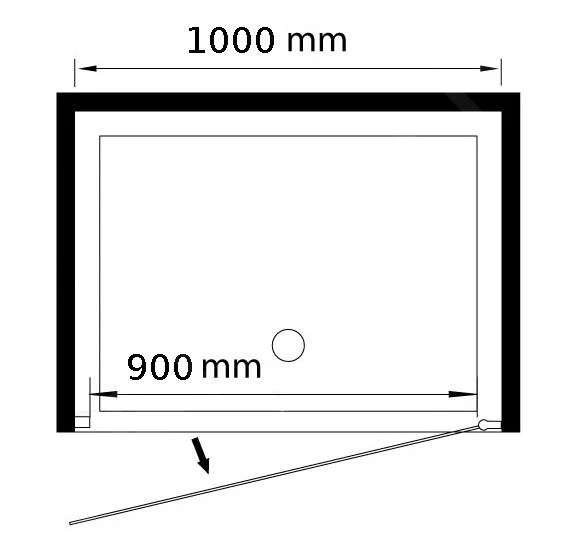 Lansanit LitLUX Slim Tadao - Pendel Douchedeur 1000 Mm, Glanzend Aluminium/helder Glas PD1-10 4 Lansanit LitLUX Slim Tadao - Pendel Douchedeur 1000 Mm, Glanzend Aluminium/helder Glas PD1-10 - Afbeelding 2