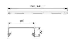 Tece TECEdrainline - Rooster Drops Voor Douchegoot 800 Mm, Geborsteld Roestvrij Staal 600831 -Douche Uitrusting a25a83f9569fe82b18beb79d 1