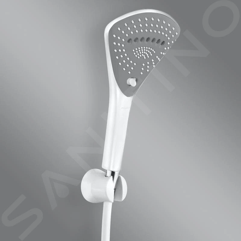 Kludi Fizz - Set Van Douchekop, Houder En Slang, 3jets, Wit/chroom 6775091-00 5 Kludi Fizz - Set Van Douchekop, Houder En Slang, 3jets, Wit/chroom 6775091-00 - Afbeelding 3