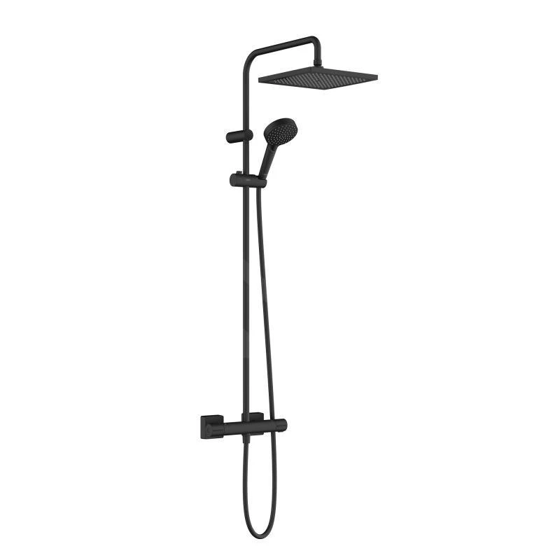Hansgrohe Vernis Shape - Showerpipe 240 Doucheset Met Thermostaat, 2jet, EcoSmart, Mat Zwart 26429670 3 Hansgrohe Vernis Shape - Showerpipe 240 Doucheset Met Thermostaat, 2jet, EcoSmart, Mat Zwart 26429670
