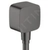 Hansgrohe Fixfit - Wandaansluitbocht Met Terugslagklep, Geborsteld Zwart Chroom 26457340 -Douche Uitrusting a8575bfd227e0b652323f6cc