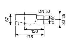 Tece Toebehoren - Sifon Voor Douchegoot Verlaagd, Zijaansluiting Aan Een Afvoer DN50 650000 -Douche Uitrusting a8f0647319078dc32023669d