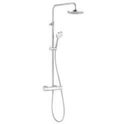 Kludi Logo - Dual Shower System Doucheset Met Thermostaat, 200 Mm, Chroom 6809505-00