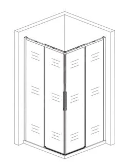 Lansanit LitLUX Slim Alvaro - Douchecabine 4 Delig 900x900 Mm, Glanzend Aluminium/helder Glas CZD99 -Douche Uitrusting b059505edbba6742edfc3e7c 1