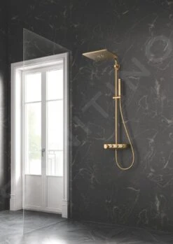 Grohe Euphoria SmartControl - Douchesysteem Cube 310 Duo Met Thermostaatkraan, 2 Straalsoorten, Geborsteld Cool Sunrise 26508GN0 -Douche Uitrusting b129c12228b61845a41f6ac2