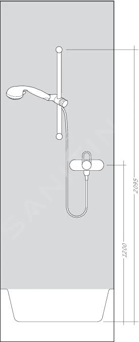 Hansgrohe Raindance Select E - 120 Doucheset Met Ecostat Select Thermostaat, 3jet, Chroom 27038000 5 Hansgrohe Raindance Select E - 120 Doucheset Met Ecostat Select Thermostaat, 3jet, Chroom 27038000 - Afbeelding 3