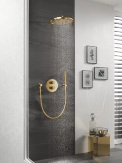 Grohe Rainshower Cosmopolitan - Hoofddouche Cosmopolitan 310 Met Douchearm, 1 Straalsoort, Cool Sunrise 26066GL0 -Douche Uitrusting b37bc6e8008d4624492a1d2b