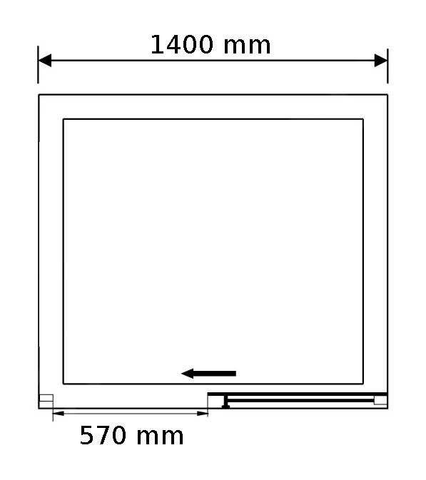 Lansanit LitLUX Serra - Douche Schuifdeur 1400 Mm, Glanzend Aluminium/helder Glas SEU14-2 4 Lansanit LitLUX Serra - Douche Schuifdeur 1400 Mm, Glanzend Aluminium/helder Glas SEU14-2 - Afbeelding 2