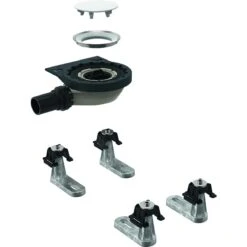 Geberit Setaplano - Afvoerset Met 4 Steunpoten, Voor Setaplano Douchebak, Waterslothoogte 30 Mm 154.020.00.1
