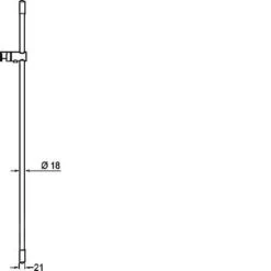 Hansa Purejet - Glijstang 900 Mm, Chroom 04550200 -Douche Uitrusting bfab36a472cf4a2c986400d8