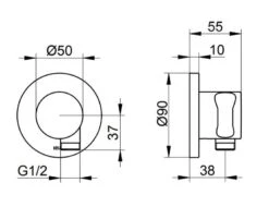 Keuco IXMO - Wandaansluitbocht Met Houder, Chroom 59592010001 6 Keuco IXMO - Wandaansluitbocht Met Houder, Chroom 59592010001 -Douche Uitrusting c15b593883448ed36704684b
