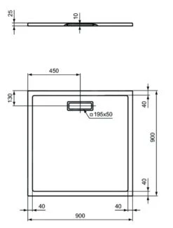Ideal Standard Ultra Flat New - Douchebak 900x900 Mm, Wit T446701 -Douche Uitrusting c1f263165e582afd01fea8e9