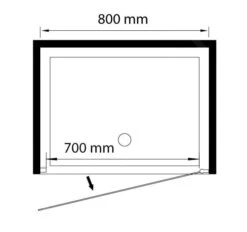 Lansanit LitLUX Slim Tadao - Pendel Douchedeur 800 Mm, Glanzend Aluminium/helder Glas PD1-80 -Douche Uitrusting c2573660a1bd8e31d031e617