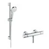 Hansgrohe Croma Select S - Vario Doucheset Met Thermostaat, 3jet, Douchestang 650mm, Wit/chroom 27013400 -Douche Uitrusting c4f6553aec198d2895defe8f