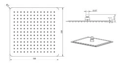 Sapho Slim - Slim Hoofddouche, 300x300 Mm, Gepolijst Roestvrij Staal MS563 -Douche Uitrusting cb076d7a09b53770b3740d62