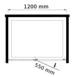 Lansanit LitLUX Brix - Pendel Douchedeur 1200 Mm, Links, Glanzend Aluminium/helder Glas H2Y-12L -Douche Uitrusting d20915b9cdacdc5c1d113f8a
