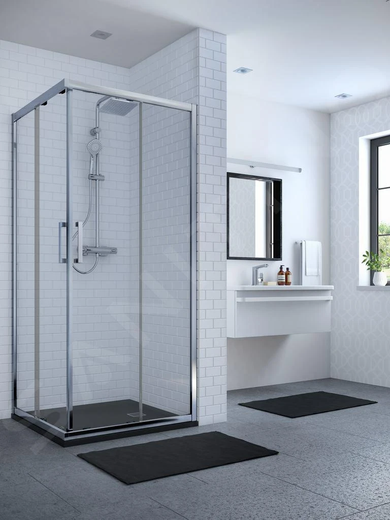 Ideal Standard Connect 2 - Schuifdeur, 2-delig, 1000 Mm, Silver Bright/helder Glas K9262EO 5 Ideal Standard Connect 2 - Schuifdeur, 2-delig, 1000 Mm, Silver Bright/helder Glas K9262EO - Afbeelding 3