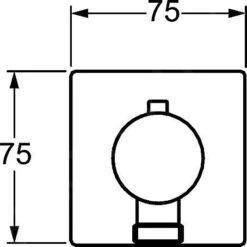 Hansa Jet - Wandaansluitbocht, Chroom 51570172 -Douche Uitrusting d3575c18eb727d2b424c5085