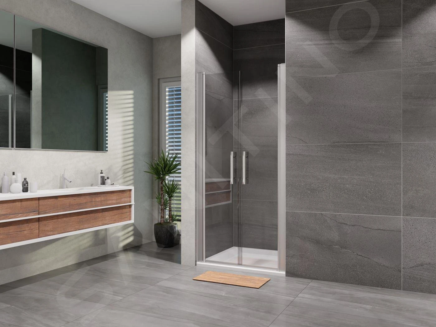 Lansanit LitEX Elisa - Douchedeur 2 Delig 900 Mm, Glanzend Aluminium/helder Glas AS2-90-190-C 3 Lansanit LitEX Elisa - Douchedeur 2 Delig 900 Mm, Glanzend Aluminium/helder Glas AS2-90-190-C