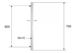 Sapho Douches - Douchestang Incl. Douchehouder, 600 Mm, Mat Zwart SC415 -Douche Uitrusting d50f64deed487fbd0111e46b