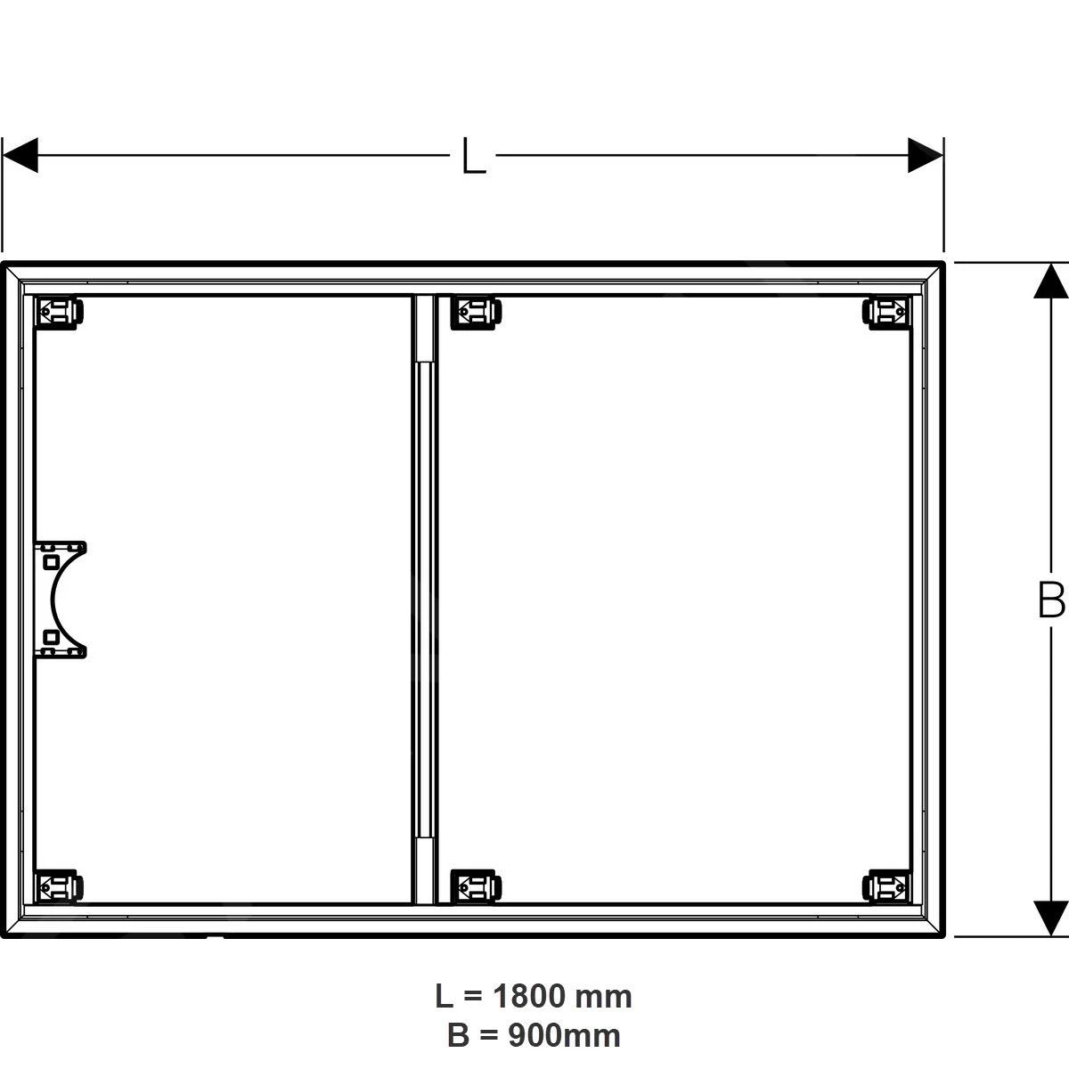 Geberit Setaplano - Geberit Installatieframe Voor Setaplano Douchebak, Groter Dan 1000 Mm 154.479.00.1 4 Geberit Setaplano - Geberit Installatieframe Voor Setaplano Douchebak, Groter Dan 1000 Mm 154.479.00.1 - Afbeelding 2