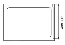 Lansanit LitLUX Serra - Vaste Douchewand 800 Mm, Glanzend Aluminium/helder Glas SPE80 -Douche Uitrusting db060fd51e40c53727b09499 1
