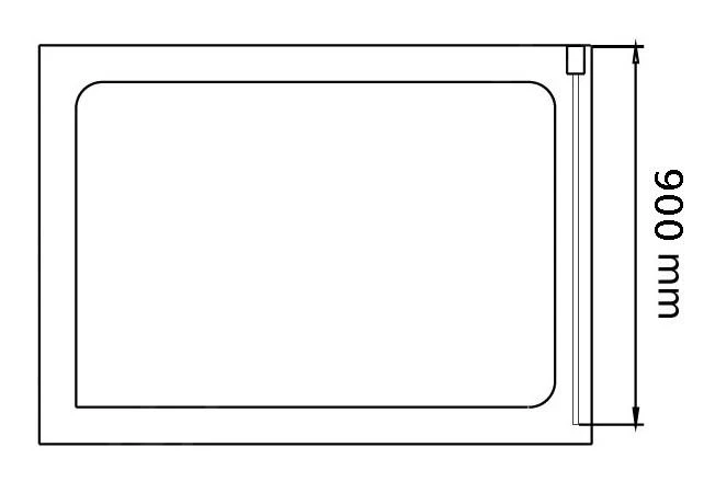 Lansanit LitLUX Serra - Vaste Douchewand 900 Mm, Glanzend Aluminium/helder Glas SPE90 4 Lansanit LitLUX Serra - Vaste Douchewand 900 Mm, Glanzend Aluminium/helder Glas SPE90 - Afbeelding 2