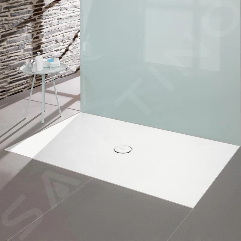 Villeroy & Boch Subway Infinity - Douchebak, 800x1200 Mm, Anti-slip, Alpine Wit 6231Q301 5 Villeroy & Boch Subway Infinity - Douchebak, 800x1200 Mm, Anti-slip, Alpine Wit 6231Q301 - Afbeelding 3