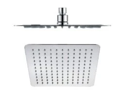 Sapho Slim - Slim Hoofddouche, 250x250 Mm, Gepolijst Roestvrij Staal MS564