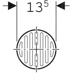Geberit Toebehoren - Spleetrooster Voor Vloerafvoeren, Diameter 135 Mm, Vastschroefbaar, Rvs 388.134.00.1 -Douche Uitrusting e0c6c762b9da5ea95d988a50