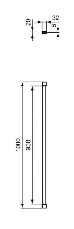 Ideal Standard Connect 2 - Bevestigingsarm, Chroom K9382VA -Douche Uitrusting e16089c324322a076fa53ae3