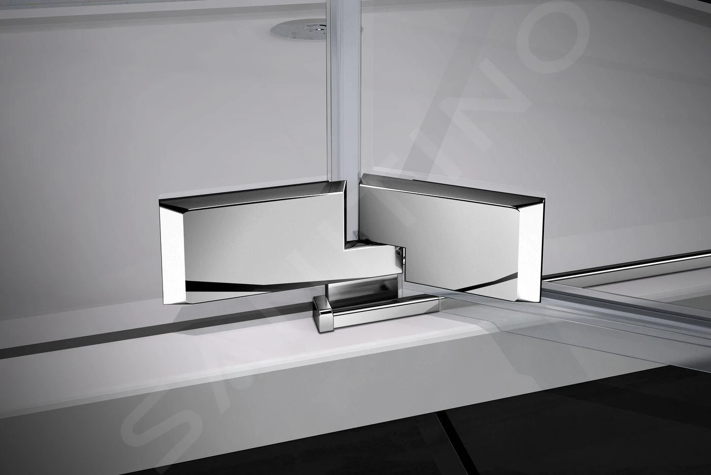 Lansanit LitLUX Brix - Pendel Douchedeur 1200 Mm, Rechts, Glanzend Aluminium/helder Glas H2Y-12R 8 Lansanit LitLUX Brix - Pendel Douchedeur 1200 Mm, Rechts, Glanzend Aluminium/helder Glas H2Y-12R - Afbeelding 6