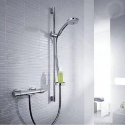 Hansgrohe Croma 100 - Doucheset Met Thermostaat, Met Handdouche Croma 100 Multi, Chroom 27086000 9 Hansgrohe Croma 100 - Doucheset Met Thermostaat, Met Handdouche Croma 100 Multi, Chroom 27086000 -Douche Uitrusting eac7f95136813600c526f36d