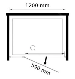 Lansanit LitLUX Slim Tadao - Pendel Douchedeur, Black Line 1200 Mm, Mat Zwart/helder Glas PD3-12-B -Douche Uitrusting ebbc82648d9003e1e1dbb913